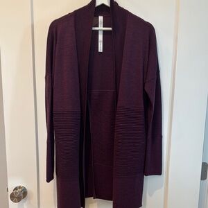 Lululemon Athletica Rich Plum Cardigan